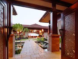 Kuikawa 3 Tropical Hall Hawaii Gm Construction Inc Beautiful Buildings Garden Water Feature Landscape Features