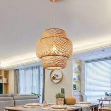 Modern Tiered Bamboo Pendant Lamp 15 Ceiling Lamps Living Room Hanging Light Fixtures Bamboo Pendant Light