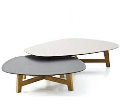 Moroso Phoenix Low Table 135x98 Natural Oak Laminam Sand Grey Furniture Coffee Table Table