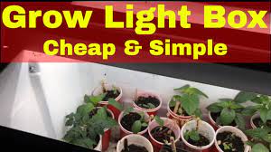 Remember to pull the power cord out through a small opening in the roof and seal the sides with duct tape to avoid light leakage. Diy Grow Light Setup For Indoor Gardening Cheap And Simple Youtube