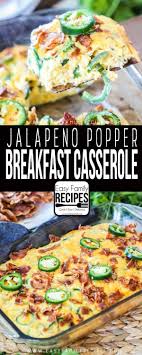It's low in carbs, suitable for those following a keto diet, . Jalapeno Popper Breakfast Casserole Easy Family Recipes