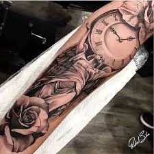 Amazing Artist Ridnel Silva Ridnelstattoo Awesome Angel Clock Rose A Tattoo Art Spotlight Art Motive I Memorial Tattoo Sleeves Sleeve Tattoos Rose Tattoos