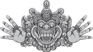 Él es el rey de los. Barong Bali Wonderful Indonesia Ontel Coffee Tattoo Pinterest Ilustrasi Tengkorak Barong Lukisan Wajah
