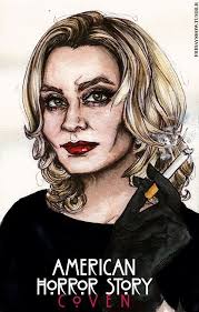 American horror series list of the best american horror series selected by visitors to our site: American Horror Story Coven Hauntingly Beautiful Fan Art Portraits Jessica Lange Historias De Terror Americanas American Horror Story