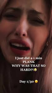 1 min #plankchallenge #beforeandafter #scary #foryou #plank  #Cantbelievethatwashard #gottastartsomewhere #humbled 🥺