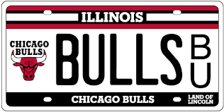100% customizable vehicle number plates. Chicago Bulls License Plates