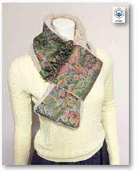 41 花柄大島裏ボアマフラー 衣類 ファッション ファッションアイデア