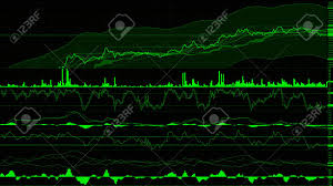 line chart of stock market investment trading stock analyzing