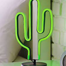 Illuminate your bedroom, office, and any other living space with truu design's very own neon desktop light. Neon Cactus Led Light Dunelm Neon Cactus Led Lights Dunelm