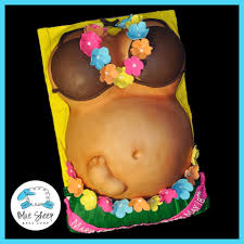Baby Shower Baby Bump Pregnant Belly Cake Ideas Crafty Morning Hawaiian Baby Showers Baby Bump Cakes Elephant Baby Shower Cake