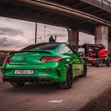 Green German C43 Amg Rocket On Angle Wheels Super Luxury Cars Mercedes Benz Cars Forged Wheels