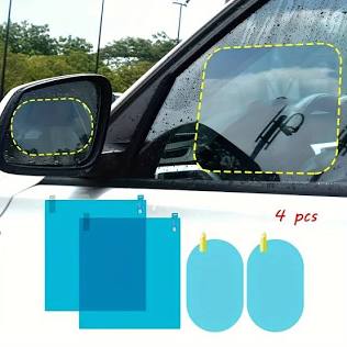 Clear vision through rain and fog, AI generated