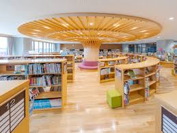 富士河口湖町立船津小学校 図書室 – キハラ株式会社：図書館用品 図書館家具 図書館設備 カルトナージュ