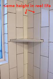How To Install A Tile Shower Corner Shelf