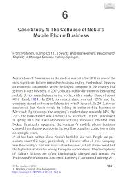 Pdf Case Study 4 The Collapse Of Nokias Mobile Phone