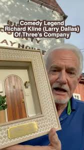 Comedy Legend Richard Kline, aka Larry Dallas from Three’s Company opening  my miniature door. Big thanks to @overtime_promotions_otp who gifted this  to him. @richardtkline @rklinester , #threescompany ...