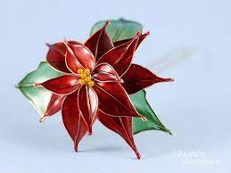 Tacky glue, or fabric glue 4. Bestpeopleca Poinsettia Resin Flowers Flower Making Crafts Stocking Flowers