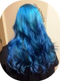 Love Love Love This Color Melt Is So Blended And Dimensional Lighter Blue Fading Into Two Different Tones Of New Hair Colors Color Melting Long Hair Styles