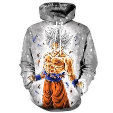 Ultra Instinct Goku Hoodie Jacket Anime Hoodie Casual Top Outfits Hoodies