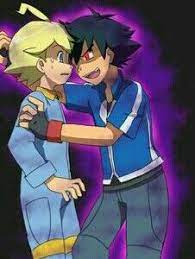 Evil Ash With Clemont Ash Pokemon Pokemon Pictures Pokemon People