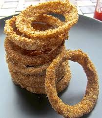 The Foodie Physician S Crispy Oven Baked Onion Rings Recipe Baked Onions Food Baked Onion Rings
