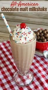 All American Chocolate Malt Milkshake Malt Milkshake Chocolate Malt Malt Recipe