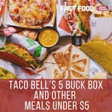 What comes in a $5 box from Taco Bell?