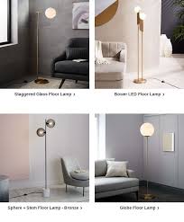 Topped with gleaming glass globes, this floor lamp's slim, sculptural body is captivating from all angles. It S Ok To Look Twice At This Sphere Stem Floor Lamp Brass West Elm Email Archive