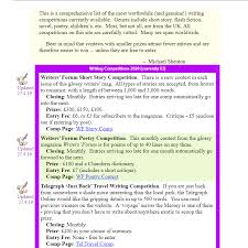 These 2020 writing contests are all free to enter. Top Sites To List Your Writing Competition On Zealous
