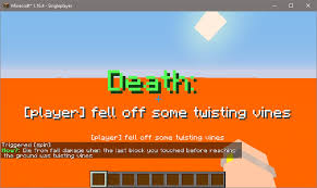 Triggering The Rarest Death Message In Minecraft By Dying Of Fall Damage  While Landing In Water : R/Minecraft