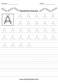 These alphabet practise worksheets are designed to help your kindergarten students get more familiar with writing and reading every letter of the alphabet. Alphabet Tracing Worksheets Free Handwriting Practice Pages Games4esl