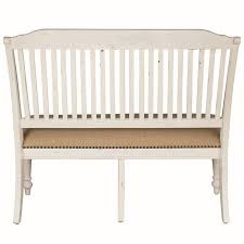 With classic farmhouse styling and constructed from acacia veneers and hardwood solids, you can't go wrong with this stylish seat. Coaster Simpson Slat Back Dining Bench In Vintage White And Brown 105186