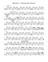 Log in for the best experience. Metallica Nothing Else Matters Sheet Music For Drum Group Solo Musescore Com