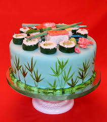 Sushi Cake Iii Sushi Cake Asian Cake Themed Cakes