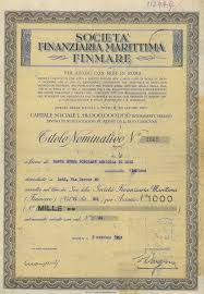 Societa Finanziaria Marittima Finmare Marittimo Finanza Arte