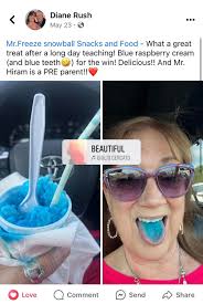 “THANKS FOR YOUR SUPPORT “ Mrs.RushMr.Freeze snowball Snacks and Food