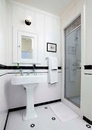 Not sure what bathroom furniture best complements your space and style? Los Angeles Bathrooms With Subway Tile Ideas Bathroom Traditional Black And White Vanities Vanity Lighting