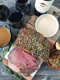 Prime rib roast is also referred to as standing rib roast and it is the cut of meat that is taken from the back of the upper ribs of the cow. Prime Rib With Rosemary Garlic Butter Rub