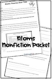 Atoms Proton Neutron Electron Atomic Theory Reading Activity Atomic Theory Upper Elementary Resources Physical Science Lessons