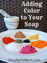 adding color to homemade soap simple