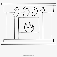 Christmas Fireplace Coloring Page Christmas Day Png Image Transparent Png Free Download On Seekpng