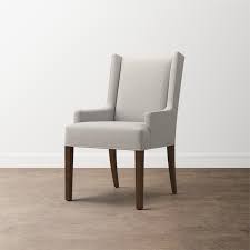 Brooke Wing Back Arm Chair Upholstered Dining Chairs Bassett Furniture Comfortable Dining Chairs