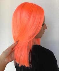 Vpinspiration Look At This Neonelectric Neon Peach Created By Thejesjewel From Butterflyloftsalon Hair Color Orange Peach Hair Bright Hair Colors
