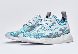 Adidas Originals Nmd R1 Primeknit Datamosh Vapour Steel Adidas Nmd Adidas Nmd Pink Adidas