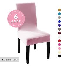 6 Li Sandalye Kilifi Yikanabilir Likrali Esnek Sandalye Ortusu Fiyatlari Ve Ozellikleri