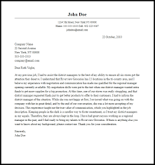 Professional Regional Manager Cover Letter Sample Writing Guide Resume Now