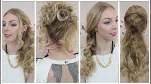 Des coupes de cheveux longs pour un look canon. Tutoriel 4 Coiffures Simples Rapides Cheveux Boucles Conseils Youtube