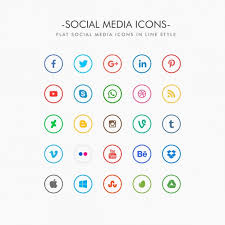 Download Free Minimal Social Media Icons Pack Svg Dxf Eps Png Free Svg Cut Files Creativefabrica PSD Mockup Templates