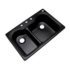 hole 60/40 double bowl kitchen sink