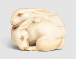 No products were found matching your selection. An Ivory Netsuke Of Two Hares